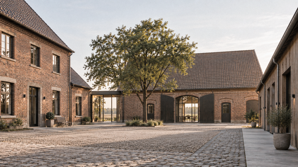 Historische Hofstelle mit sanierten Wirtschaftsgebäuden und Innenhof