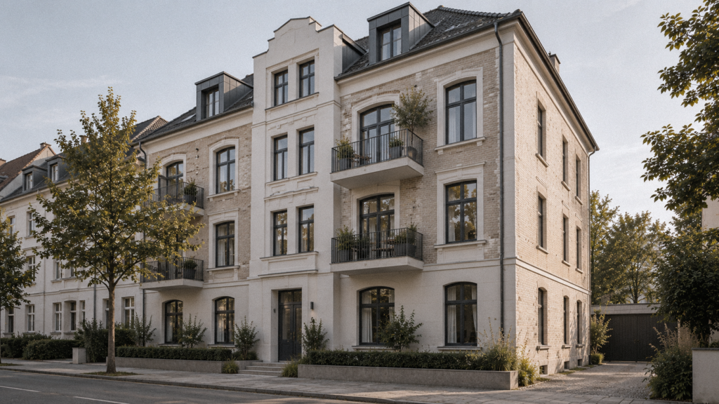 Mehrfamilienhaus im historischen Bestand nach Sanierung und Weiterentwicklung